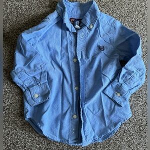 Long-Sleeved Kid’s Chaps Button Down Shirt 2T